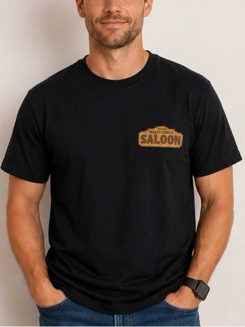 Birddogs Wyatt Slurp’s Saloon Graphic Tee Black Men’s Large Western
